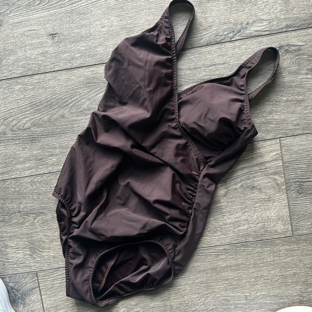 Miraclesuit swimsuit size 8 excellent quality dark brown